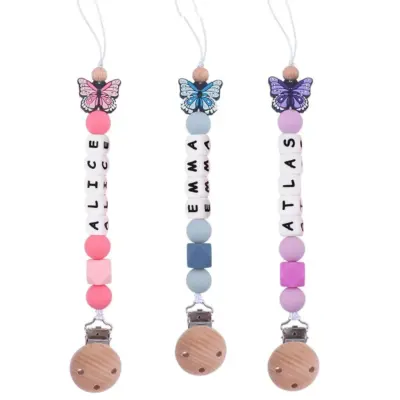 Cute Butterfly Newborn Dummy Clip
