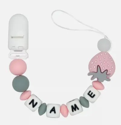 Yummy Strawberry Baby Dummy Clip